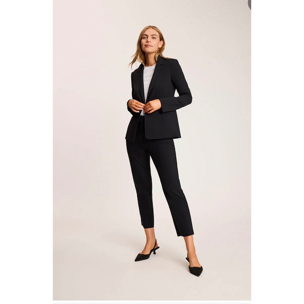 Commando Neoprene CEO Blazer Black Single Button Jacket XS  $348 MSRP